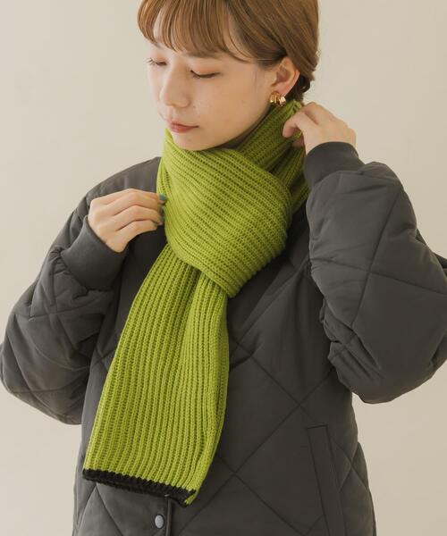 BALENCIAGA グリーン ニットマフラー BALENCIAGA グリーン ニットマフラー ユニセックス｜カタコリ