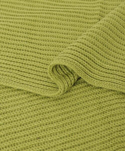 SMELLY（スメリー）の「ニットバイカラーマフラー（マフラー・レディース・ネイビー/グリーン・-）」の14枚目の写真