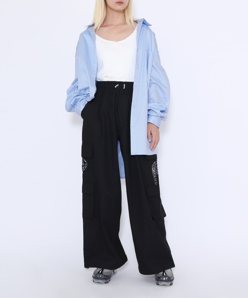 PUNYUS（プニュズ）の「コットンシャツ（シャツ/ブラウス・レディース・ホワイト/グリーン/ブルー・3/4/1/2）」の6枚目の写真