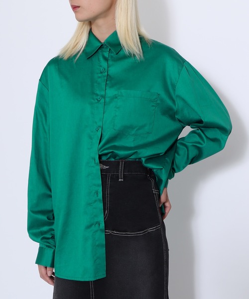 PUNYUS（プニュズ）の「コットンシャツ（シャツ/ブラウス・レディース・ホワイト/グリーン/ブルー・3/4/1/2）」の19枚目の写真