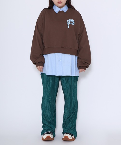 PUNYUS（プニュズ）の「コットンシャツ（シャツ/ブラウス・レディース・ホワイト/グリーン/ブルー・3/4/1/2）」の9枚目の写真