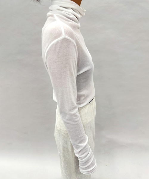 セール】【babaco/ババコ】Twisted Fine Cottonタートルネック