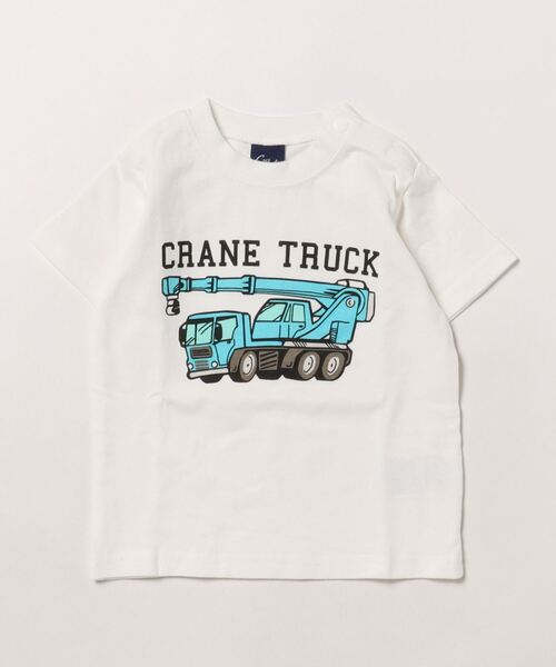 セール】働く車プリント半袖Tシャツ（Tシャツ/カットソー）｜Crescent