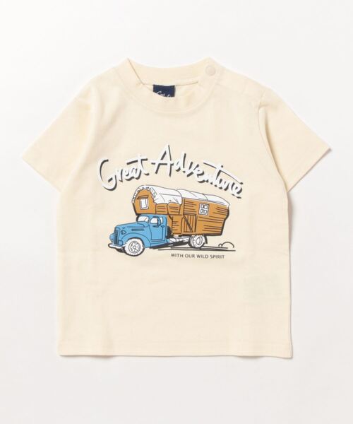 働く車プリント半袖Tシャツ（Tシャツ/カットソー）｜Crescent