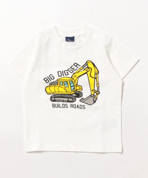 セール】働く車プリント半袖Tシャツ（Tシャツ/カットソー）｜Crescent