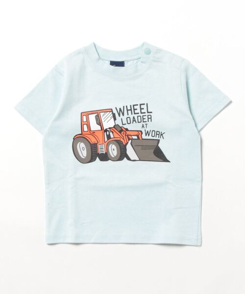 セール】働く車プリント半袖Tシャツ（Tシャツ/カットソー）｜Crescent