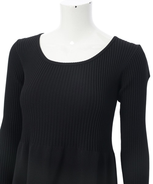 ベルスリーブフレアニットワンピース（ワンピース）｜fifth