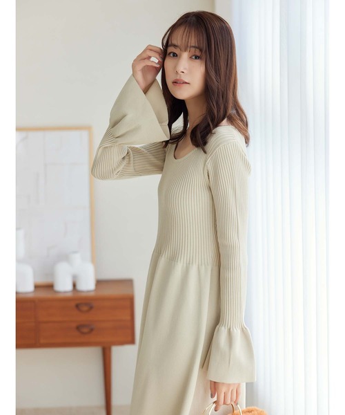 【KAREN MILLEN】ベルスリーブ ニット ワンピース【送料関税込】 楽天市場】ベルスリーブニットワンピ : meri