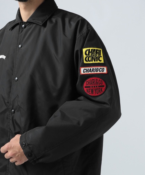 CHARI&CO（チャリアンドコー）の「【CHARI&CO SAFE RIDE for BAYFLOW】パッチジャケット（ナイロンジャケット・メンズ・ブラック・MEDIUM/LARGE）」の8枚目の写真