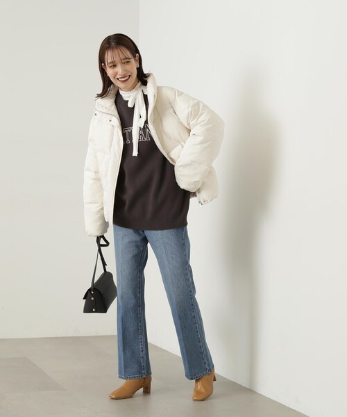 N.(N. Natural Beauty Basic)(エヌエヌナチュラルビューティーベーシック)の「◆ボウタイ付ハイネックカットソー(Tシャツ/カットソー・レディース・ベージュ/オフホワイト/グレー・MEDIUM)」の22枚目の写真