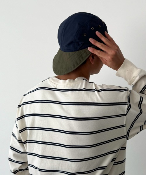 CANAL JEAN(キャナルジーン)の「Jagged Edge Mountain Gear MID-BILL CAP(キャップ・レディース・ベージュ/ネイビー・ONE SIZE)」の9枚目の写真