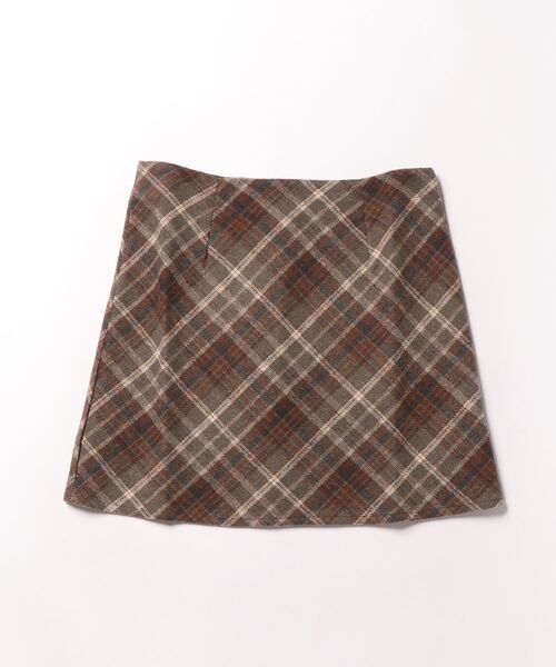 frunco（フランコ）の「チェックミニスカート（スカート・レディース・ブラウン/グレー・MEDIUM）」の16枚目の写真