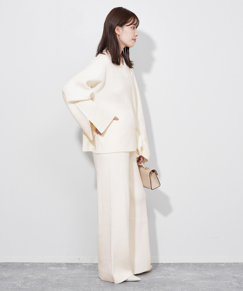 R’IAM PLAGE カシミヤ混フェミニンニット　リアムプラージュ　ベージュ R'IAM ニットパンツ（その他パンツ）｜Plage（プラージュ）の通販