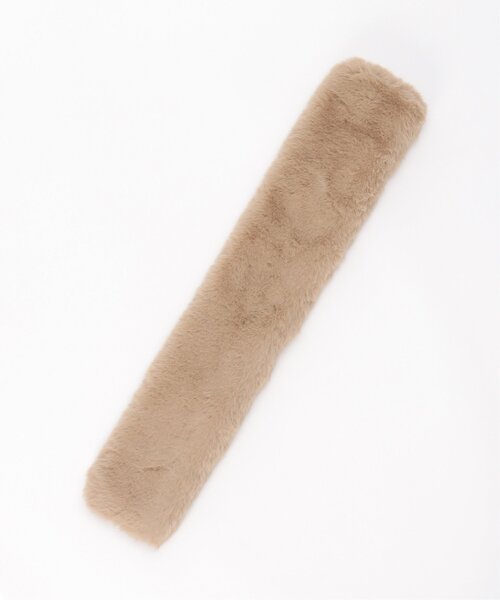 LBC（エルビーシー）の「フェイクファーマグネットティペット（ネックウォーマー/スヌード・レディース・キャメル/グレー・FREE）」の4枚目の写真