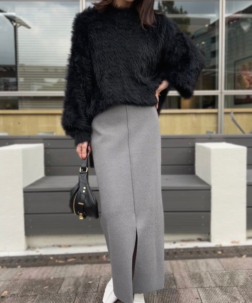 セール】ボリュームシャギーニット / クルーネック オーバーサイズ