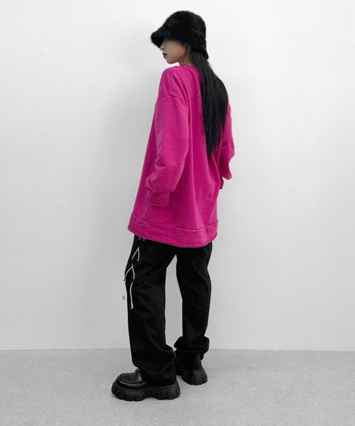 LVEU.（ラブユ.）の「【LVEU.】サイドレースアップジャージパンツ / ボトムス パンツ ジャージ レースアップ ストレッチ 編み上げ ブラック グリーン ZOZOTOWN限定（その他パンツ・レディース・ブラック/グリーン・FREE）」の8枚目の写真