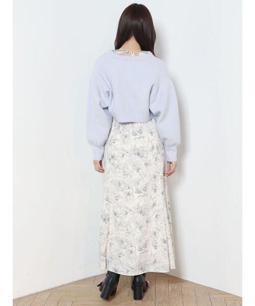 MERCURYDUO（マーキュリーデュオ）の「モモンガスリーブケーブルニットカーディガン（カーディガン/ボレロ・レディース・オフホワイト/ライトブルー・FREE）」の17枚目の写真