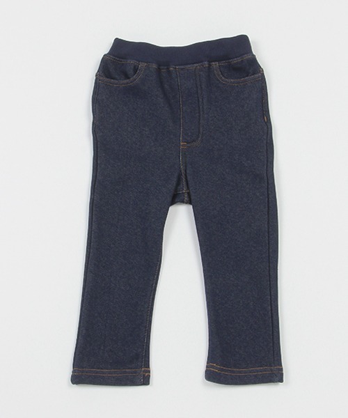petit main（プティマイン）の「裏シャギーデニムストレートパンツ（デニムパンツ・キッズ・ネイビー/ブルー・100cm/90cm/120cm/80ｃｍ/110cm/130cm）」の6枚目の写真