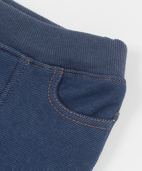 petit main（プティマイン）の「裏シャギーデニムストレートパンツ（デニムパンツ・キッズ・ネイビー/ブルー・100cm/90cm/120cm/80ｃｍ/110cm/130cm）」の9枚目の写真