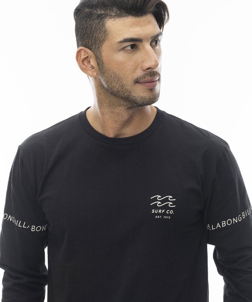 BILLABONG(ビラボン)の「BILLABONG メンズ ONE TIME ロンT 【2024年春夏モデル】/ビラボン袖ワンポイントロゴ長袖ロンT(Tシャツ/カットソー・メンズ・ホワイト/ブラック/ブルー・X-LARGE/MEDIUM/LARGE/SMALL)」の7枚目の写真