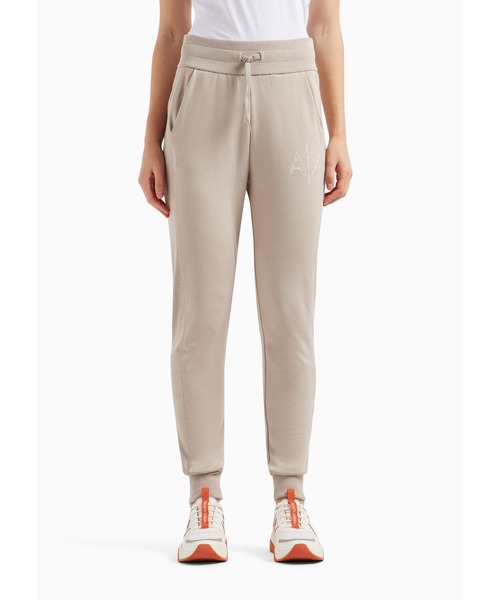 タグ付き新品アルマーニエクスチェンジ/ジョガーパンツボトム女性レディースS ARMANI EXCHANGE スウェットパンツ ジャージ 「A|X アルマーニ