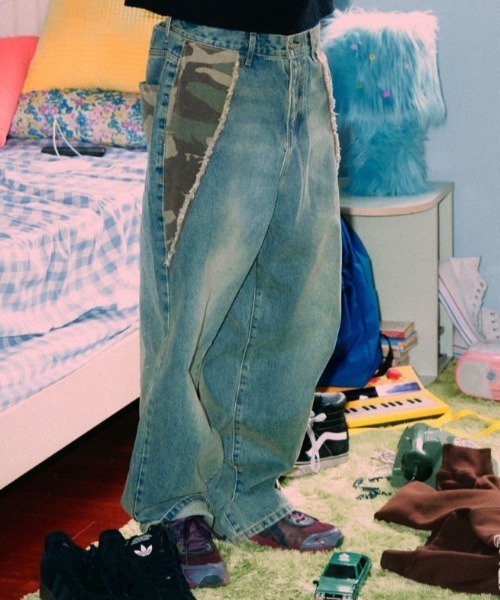 【雷市場（ポンジャン）商品韓国直送】 NASTY KICK(ナスティー キック) デニムパンツ 29 NASTYKICK CITYSCAPE DENIM PANT サイズM - メルカリ