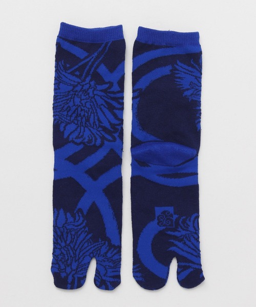 カヤ（カヤ）の「【カヤ】足袋型くつ下23～25cm 和モード（ソックス/靴下・レディース・レッド/ブルー/ホワイト×ブラック・FREE）」の7枚目の写真