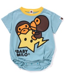 【未使用品】BABY MILO アベイシングエイプ　ロンパース　80cm MILO FACE ROMPERS（ロンパース）｜A BATHING APE（アベイシング