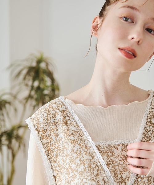 Crisp（クリスプ）の「バックリボンフラワーワンピース（ワンピース