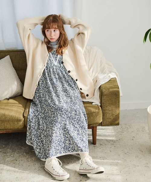 Crisp（クリスプ）の「バックリボンフラワーワンピース（ワンピース