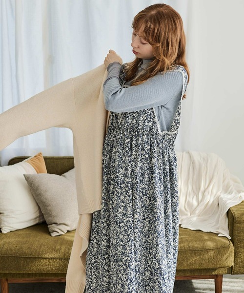 Crisp（クリスプ）の「バックリボンフラワーワンピース（ワンピース