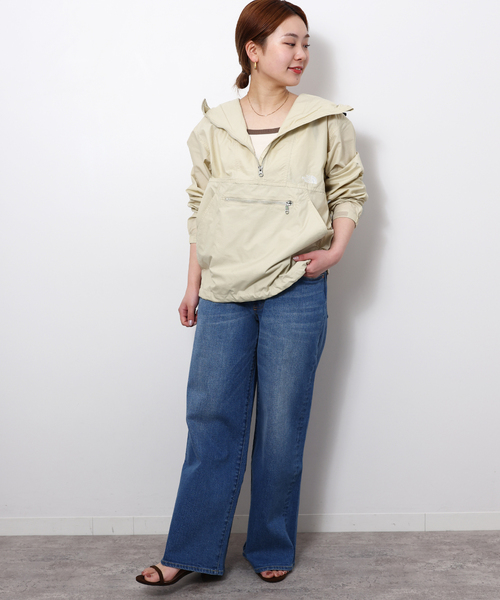 THE NORTH FACE（ザノースフェイス）の「《追加》【THE NORTH FACE】COMPACT ANORAK：ブルゾン（ブルゾン・レディース・ブラック/ベージュ・MEDIUM）」の13枚目の写真