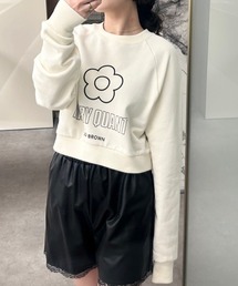 【LILY BROWN×MARY QUANT】デイジークロップドスウェット