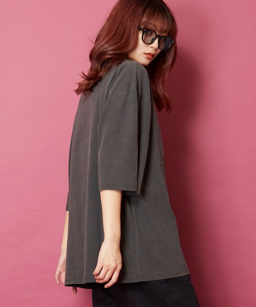 MEMENTISM（メメントイズム）の「ヴィンテージライク 古着風 綿100％ピグメント加工Tシャツ（Tシャツ/カットソー・メンズ・ベージュ/ブラウン/グリーン/ブラック・MEDIUM/LARGE/X-LARGE）」の21枚目の写真