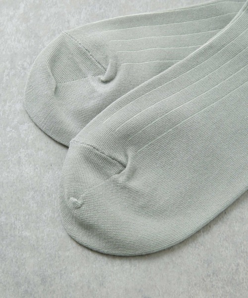 NANO universe（ナノユニバース）の「リブソックス（ソックス/靴下・レディース・グレー/オフホワイト/ミント・FREE）」の8枚目の写真