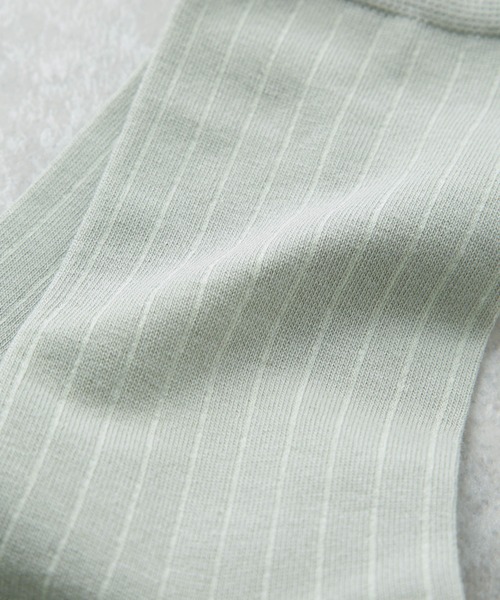 NANO universe（ナノユニバース）の「リブソックス（ソックス/靴下・レディース・グレー/オフホワイト/ミント・FREE）」の10枚目の写真