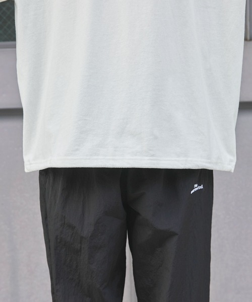 The unormwind（ザアンノームワインド）の「ロゴ刺繍裾ドローコード長袖  Tシャツ 無地/ボーダー（Tシャツ/カットソー・メンズ・ネイビー/ブラック系/ホワイト系/ブラック/ホワイト/ベージュ系・M/L/XL/S）」の14枚目の写真