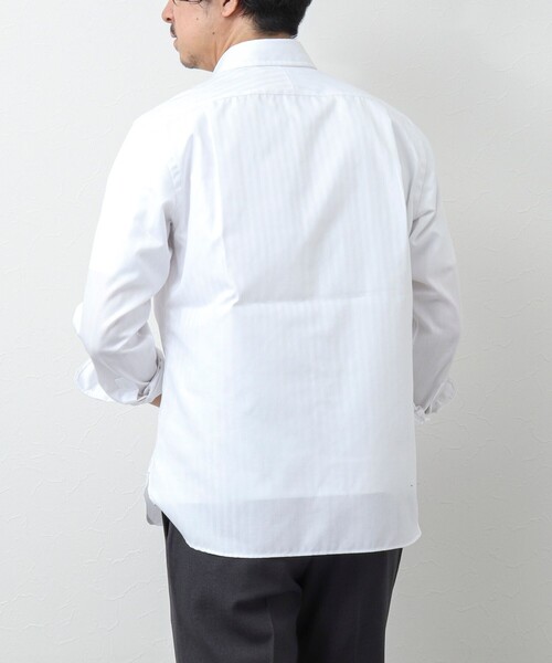 NOLLEY’S（ノーリーズ）の「《ビジカジ対応》パラシュートボタン カッタウェイシャツ（シャツ/ブラウス・メンズ・ネイビー/ホワイト/ブルー系その他/ブルー・S/M/L/XL/XXL）」の8枚目の写真