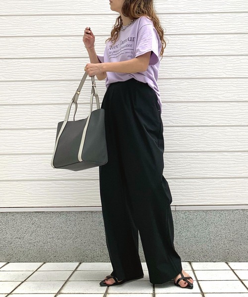 Q（キュー）の「COOLタッチワイドパンツ（その他パンツ・レディース・ブラック/ブラウン・MEDIUM）」の17枚目の写真