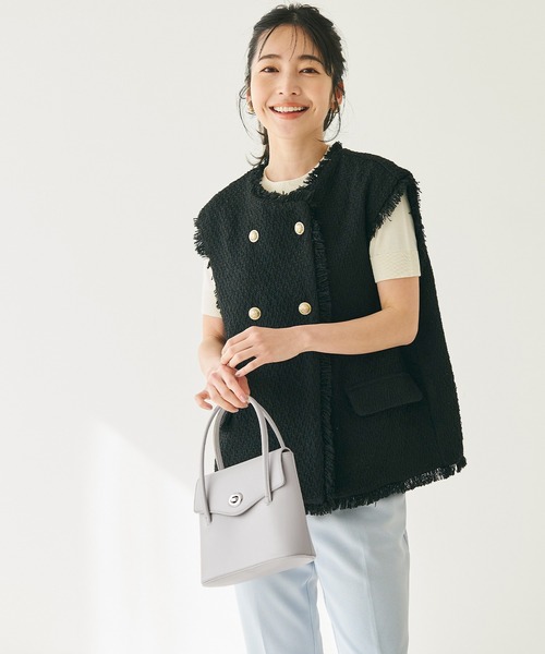 coca(coca)(コカ)の「【WEB限定セール】フェイクレザーハンドバッグ(ハンドバッグ・レディース・グレイッシュベージュ/ブラック・ONE SIZE)」の9枚目の写真