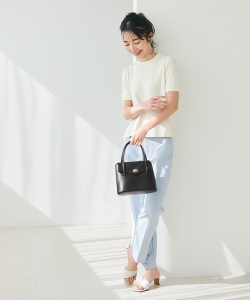 coca(coca)(コカ)の「【WEB限定セール】フェイクレザーハンドバッグ(ハンドバッグ・レディース・グレイッシュベージュ/ブラック・ONE SIZE)」の10枚目の写真