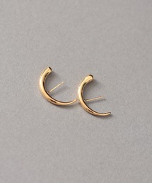 NOIR DE POUPEE（ノワールドプーペ）の「K10 2連 フープピアス