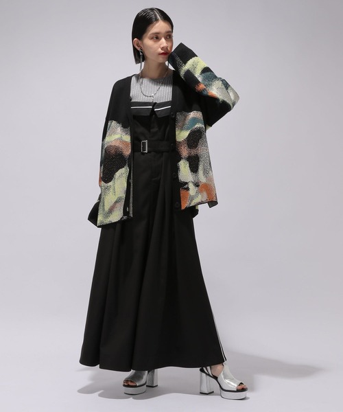 【HARE】デザインワイドサロペット ブラック-F 楽天市場】デザインワイドサロペット HARE ハレ オールインワン
