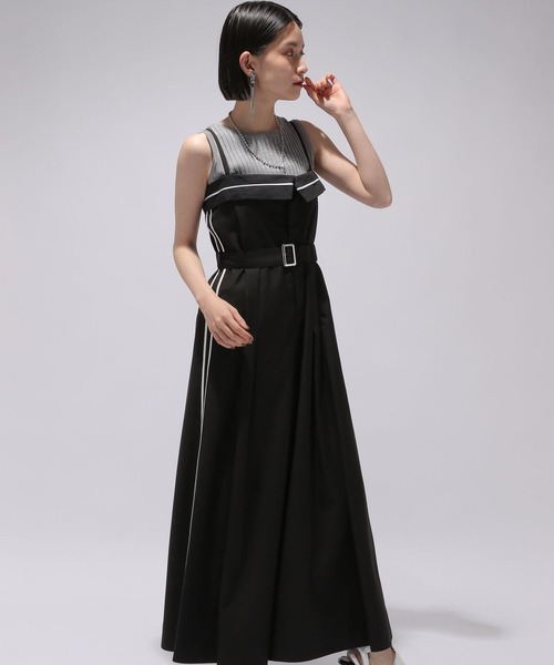 HARE（ハレ）の「デザインワイドサロペット(HARE)（サロペット/オーバーオール・レディース・グレー/ブラック・FREE）」の13枚目の写真