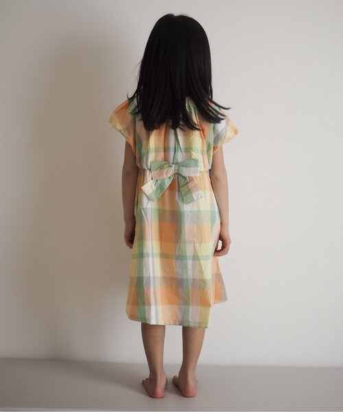 apres les cours(アプレレクール)の「【リンク】バックリボンヒロインワンピ(ワンピース・キッズ・オレンジ/ストライプ/ピンク/ブラック/アイボリー・80/90/100/110/120/130/140)」の10枚目の写真