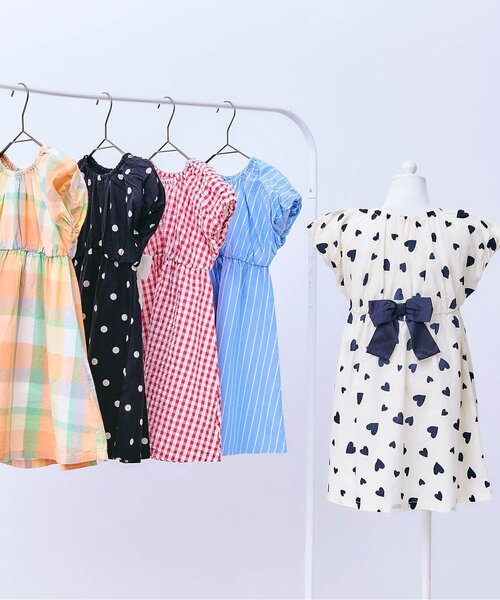 apres les cours(アプレレクール)の「【リンク】バックリボンヒロインワンピ(ワンピース・キッズ・オレンジ/ストライプ/ピンク/ブラック/アイボリー・80/90/100/110/120/130/140)」の19枚目の写真