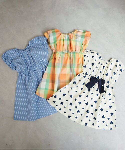 apres les cours(アプレレクール)の「【リンク】バックリボンヒロインワンピ(ワンピース・キッズ・オレンジ/ストライプ/ピンク/ブラック/アイボリー・80/90/100/110/120/130/140)」の20枚目の写真