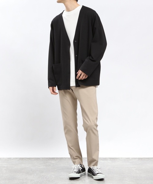 GLOBAL WORK Smile Seed Store（グローバルワーク スマイルシードストア）の「ジョーゼットカーディガン長袖/993331（カーディガン/ボレロ・メンズ・ベージュ系その他3/ネイビー/ブラック・LARGE/X-LARGE/SMALL/MEDIUM）」の4枚目の写真