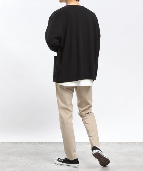 GLOBAL WORK Smile Seed Store（グローバルワーク スマイルシードストア）の「ジョーゼットカーディガン長袖/993331（カーディガン/ボレロ・メンズ・ベージュ系その他3/ネイビー/ブラック・LARGE/X-LARGE/SMALL/MEDIUM）」の7枚目の写真