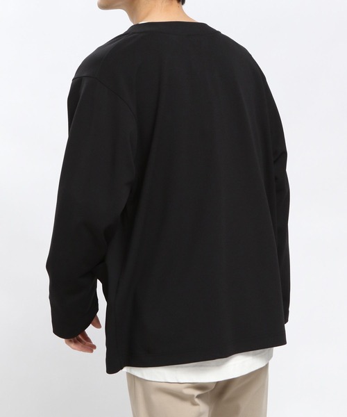 GLOBAL WORK Smile Seed Store（グローバルワーク スマイルシードストア）の「ジョーゼットカーディガン長袖/993331（カーディガン/ボレロ・メンズ・ベージュ系その他3/ネイビー/ブラック・LARGE/X-LARGE/SMALL/MEDIUM）」の11枚目の写真